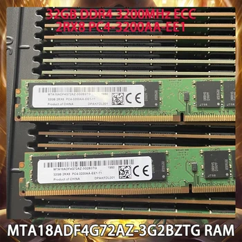 1 ADET 32 GB DDR4 3200 MHz ECC 2RX8 PC4-3200AA-EE1 RAM MT VLP Sunucu Belleği MTA18ADF4G72AZ-3G2BZTG