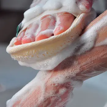 1 adet Doğal Lif Kabağı vücut kesesi Banyo Peeling Sünger Yumuşak Duş Fırçaları Ped Exfoliator Duş Puf Vücut Cilt Bakımı Aracı