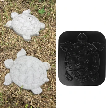 1 Adet Kaplumbağa Yolu Maker Taş Kalıp Bahçe Beton Çimento Kaplumbağa Kalıp Adım 67JB