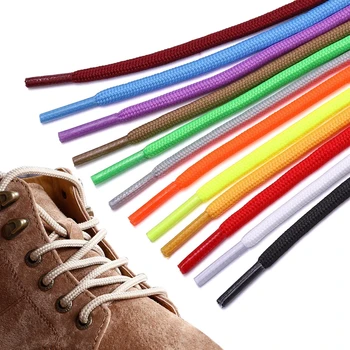 1 Çift Yuvarlak Ayakabı En Kaliteli Polyester Klasik Kapalı Beyaz Ayakkabı Bağcıkları Solmaz Açık Eğlence Ayakkabı Ayakkabı Bağı Unisex