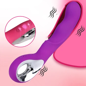 10 Dişliler Titreşim Kadın Mastürbasyon Yapay Penis Vibratör Yumuşak Silikon Fiş G-spot Klitoris Stimülatörü Masajı Kadın Yetişkin Seks Oyuncak