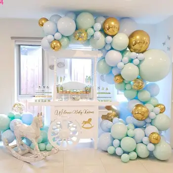 124 adet DIY Balon Garland Macaron Nane Pastel Balonlar Parti Dekorasyon Doğum Günü Düğün Bebek Duş Yıldönümü Parti Malzemeleri