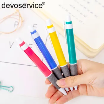 2 Adet Yeni Varış 0.5 mm Basit Basın Mavi Mürekkep Tükenmez Kalemler İş Ofis Plastik Kalemler Okul Kırtasiye Hediye Yazma Tükenmez Kalem