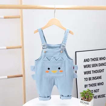 2021 Çocuk İlkbahar Sonbahar Moda Giyim Bebek Erkek Kız Önlük Pantolon Tek Parça Tulum Bebek Çocuk Yürümeye Başlayan rahat giyim