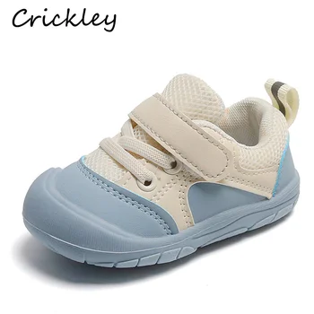 2023 Örgü Çocuk Sneakers Yumuşak Hafif Bebek Erkek Kız spor ayakkabılar Nefes Kaymaz Yürüyor Çocuk Bebek rahat ayakkabılar