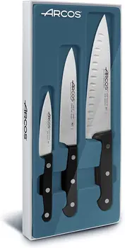 3 Adet Paslanmaz Çelik ayarlayın. 2 Şef Bıçağı + 1 Soyma Bıçağı. Yemek pişirmek için profesyonel Mutfak Bıçakları. Ergonomik Polioksimetilen