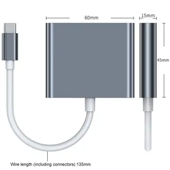 3 İn 1 Tip C HDMI uyumlu USB 3.0 şarj adaptörü USB-C 3.1 Hub Hava Huawei Mate10 Samsung S8 Artı
