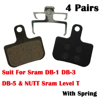 4 Pairs MTB Bisiklet disk fren Balataları Reçine İçin Uygun Seviye NUTT SRAM DB - 1 DB-3 DB-5 NUTT disk fren Sram seviye T Fren Balataları