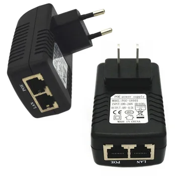 48V 0.5 A POE Güç Modülü UEB Ethernet Güç Adaptörü ABD/AB Tak Yüksek Stabilite Ağ Cihazı İçin güç kaynağı adaptörü