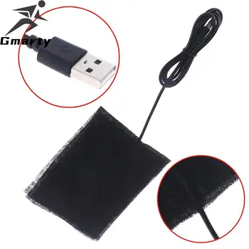 5V USB Karbon Fiber isıtma pedi Yıkanabilir Elektrikli Bez ısıtıcı Levha Kablo İle Açık Ekipman