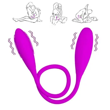 7 Hızları Şarj Edilebilir Çift Vibratör Çift Kafa Atlama Yumurta Mermi Yapay Penis titreşim Anal Butt Plug Yetişkin Seks Oyuncakları Kadınlar İçin çift