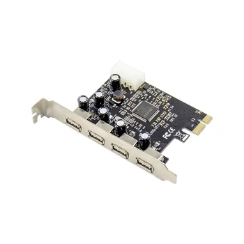 Adaptör Yükseltici Çip ASIX MCS9990 PCIe Dönüştürücü USB2. 0 4 Port Genişletme Kartı Pcı-e Ekle Kart Tak Ve Çalıştır Bilgisayar Bileşenleri