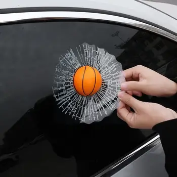 Araba 3D Sticker RHot Satış Araba Beyzbol Futbol Tenis Kırık Futbol Tarzı Stereo Yaratıcı oto camı Beyzbol Pencere Tenni H3Z4