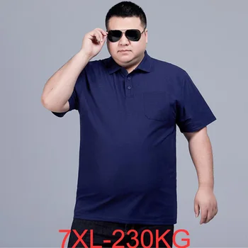 Artı boyutu 7XL 230kg erkek Gömlek kısa kollu yaz rahat ev tees süper büyük boy üstleri 68 70 72 74 76 66