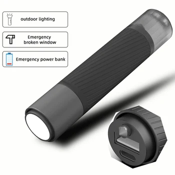 Açık acil durum led'i Parlama Feneri USB Şarj Edilebilir Mini Çok fonksiyonlu Kamp Çıkışı P70 Yüksek güçlü El Feneri