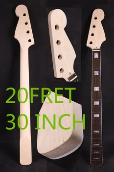 B8 Elektro Gitar Bas Boyun 30 İnç 20 Fret Ters Mesnetli Akçaağaç Yinfent
