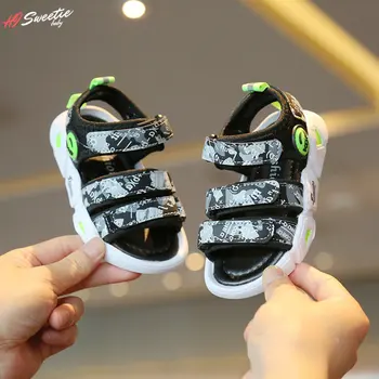 Bebek Sandalet Kamuflaj Çocuk Ayakkabı Erkek Kız Sandalet Yumuşak Taban kaymaz çocuk Sandalet Yürümeye Başlayan Bebek Ayakkabıları