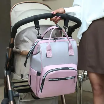 Bezi Sırt Çantası Moda Mumya Büyük Kapasiteli Seyahat Hemşirelik Bezi Su Geçirmez Çanta Bebek Bakımı Açık Arabası Sırt Çantası