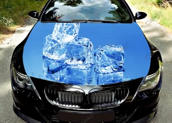 Buz küpü Sanat Baskı Araba Kaput Vinil Çıkartmalar kaplama vinil film Motor Kapağı Çıkartmaları Sticker Araba Oto Aksesuarları