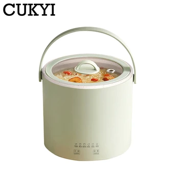 CUKYI 800ml Elektrikli yavaş pişirici Güveç çorba tenceresi Mini Hotpot Su ısıtıcısı Kaynatın Lapası Kaynatma Makinesi çay makinesi Ofis ısıtıcı