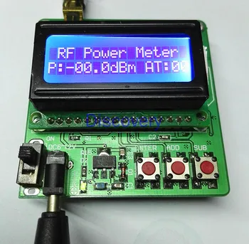 Dijital RF Güç Ölçer-75~ + 16dBm Ayarlanabilir Güç Zayıflama Ultra küçük LCD Otomatik Arka ışık