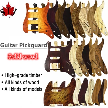 Elektrik SSH Gitar Pickguard katı ahşap, SSH Strat Gitar Plaka Scratch Pick Guard,Gitar Aksesuarları