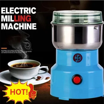 Elektrikli toz değirmeni Tahıl Baharat Kahve Çekirdeği Taşınabilir Değirmeni Tahıl Kuru Gıda Değirmeni Çok fonksiyonlu Mini Taşlama Makinesi