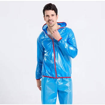 Erkekler Genel Yağmurluk Yeni Moda Seyahat yağmur pelerini Polyester Kumaş PVC Tutkal Su Geçirmez Bisiklet Yağmurluk Kapşonlu Yağmur Tulum