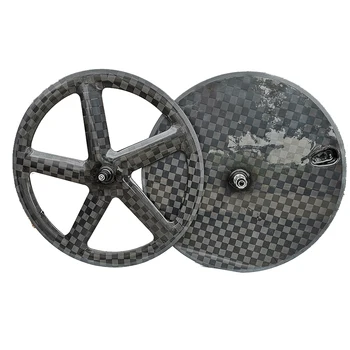 Fabrika Zaman Deneme Disk Tekerlek Karbon 5 Konuşmacı Beş Tekerlekler Arka Yol / TT Bisiklet / Parça Merkezi Kilit disk fren