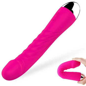 Gerçekçi Yapay Penis Vibratör AV değnek G-spot Klitoral Stimülatörü Silikon vajina masaj aleti Kadın Masturbator Yetişkin Seks Oyuncakları Kadın için