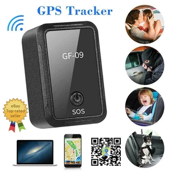 GF-09 Mini Araba GPS Tracker Anti-kayıp Bulucu Cihazı Gerçek Zamanlı Izleme Kayıt Manyetik Dağı GF09 GF07 SIM Pozisyoner Wifi