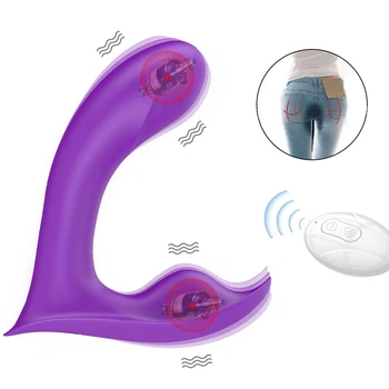 Giyilebilir Vibratörler Kadınlar için Yapay Penis Titreşimli Külot G Noktası Kadın Stimülatörü Yetişkin anal dildo Seks Oyuncak Mastrubator Vibratör