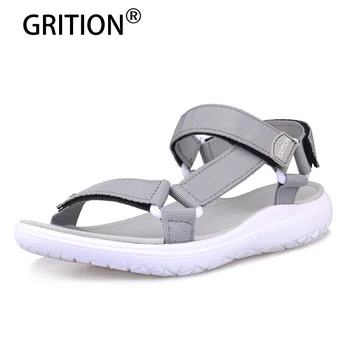 GRITION Kadın Sandalet 2021 Açık Çabuk Kuruyan Düz Bayanlar Yumuşak Hafif plaj sandaletleri Moda Yaz Rahat yürüyüş ayakkabısı