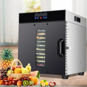 Gıda Kurutucu meyve kurutma makinesi Gıda Ticari Aperatif Kurutulmuş Et Makinesi 12 katlı yüksek kapasiteli ev
