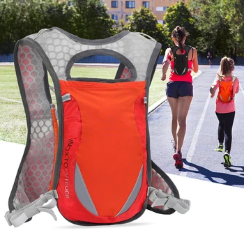 INOXTO-ultra hafif 2 litre sırt çantası, koşu maraton bisiklet sırt çantası su torbası, 250ml yumuşak şişe