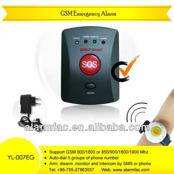 Kablosuz panik butonu acil çağrı uyarısı ile sıcak satış güvenlik bilek alarmı-YL-007EG