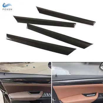 Karbon Fiber Doku Araba-styling Kapı Pencere Paneli Şeritler Kapak Trim İçin BMW X3 F25 X4 F26 2011 2012 2013 2014 2015 2016 2017