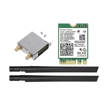 Kart WiFi 6E AX210NGW Mini PCI-E Wıfı6e Kartı Bluetooth uyumlu 5.2 AX210 Kablosuz Adaptör 5374Mbps Hızlı-
