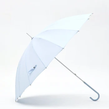 Katlanır Gök Mavisi Uzun Şemsiye Yağmur Kadınlar Rüzgar Geçirmez 16 Kaburga Marka Kızlar Şemsiye Alüminyum Seyahat Golf Güçlü Şemsiye WH100YH