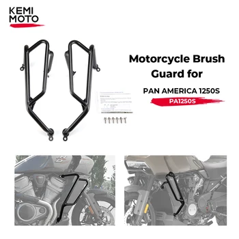 KEMOMOTO Yeni Motosiklet Fırça Guard PAN AMERİKA 1250 S PA1250 S PANAMERİCA1250 2021 2020 RA1250 ve RA1250S modelleri Siyah