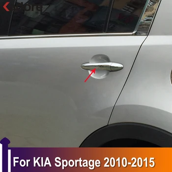 KİA Sportage için 2010 2011 2012 2013 2014 2015 Krom Kapı kulp kılıfı Düzeltir çıkartma Araba Styling Dış Aksesuarlar