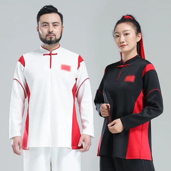 Kun Usta Kung Fu Elbise Wushu Giyim Dövüş Sanatı Üniforma Tai Chi Elbise Kadınlar Ve Erkekler Unisex Uzun Kollu Kalın 2023 Yeni
