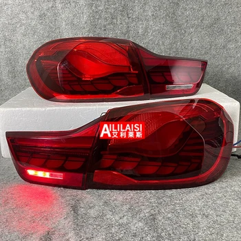 Kuyruk lamba donanımı için F32 F82 led ışık 2012-2019 BMW dört 4 serisi M4 GTS 425i 430i 440i Arka duman kırmızı renk