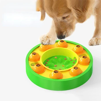Köpek Bulmaca yiyecek kutusu Yavaş Besleyici Köpek Eğitim besleme kasesi Tedavi Dağıtım Eğlenceli Pet Çok Fonksiyonlu Kaymaz Sağlam Oyuncak