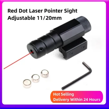 Kırmızı nokta görüşü Taktik lazer işaretçi Sight Ayarlanabilir Gece Görüş Ray Kolimatör Teleskop Taktik Silah airsoft aksesuarları