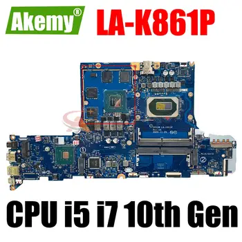 LA-K861P Acer Nitro 5 AN515-55-59MT Laptop Anakart I5-10300H I7-10750H CPU GTX1650 GPU DDR4 %100 % Test Edilmiş