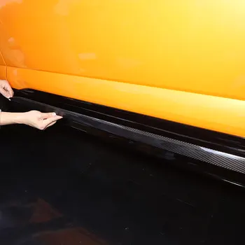 Lamborghini URUS 2018-2021 Gerçek Karbon Fiber Araba Kapı Gövde Yan Dekorasyon Şeritleri trim sticker Harici Araba Aksesuarları