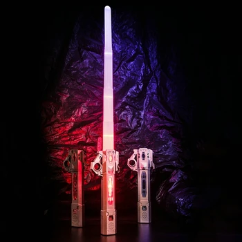 Laser16color Lightsaber erkek kız oyuncaklar Darth Vaders kılıç Cosplay yay oyuncak çift ışık kılıç iplik kılıç oyuncaklar lazer noel hediyesi