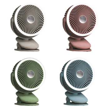 Mini hafif soğutma fanı Taşınabilir Masaüstü Klip USB Şarj Fanlar 720° 3 hızlı Sessiz Güçlü Rüzgar ile Yaz Masası Ev