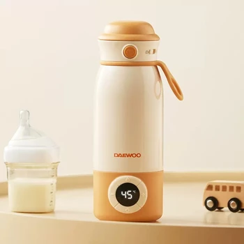 Mini Kablosuz Şarj Edilebilir Sabit Sıcaklık termos elektrikli su ısıtıcısı karıştırma Süt Tozu Bebek yalıtımlı Su Bardağı 500ml